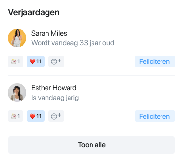 verjaardagen vandaag in de verjaardagen app